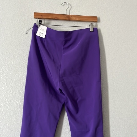 NWT Zara Purple High Waist Seamed Leggings - Picture 5 of 9